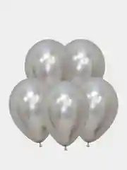 Розовый воздушные шары зеркальные, Металлик, 1 шт, Размер: 12"/30 см