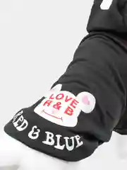 Розовый толстовка для собак Love R&B, с капюшоном, флисовая