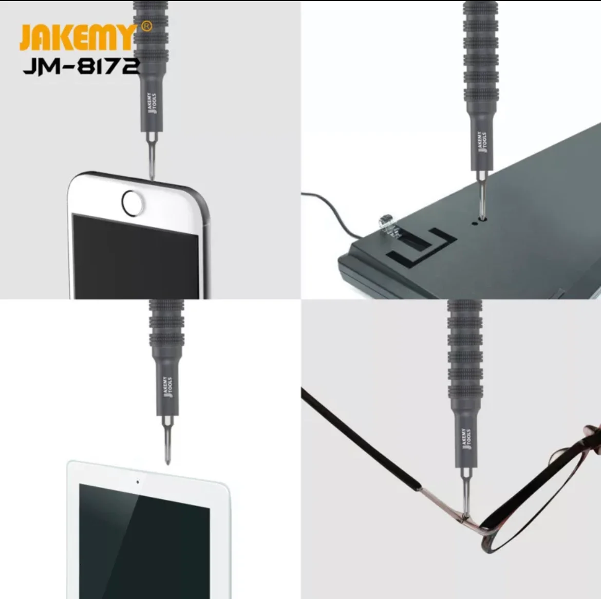 Набор JAKEMY JM8172 с магнитными отвертками S2 для ремонта электроники