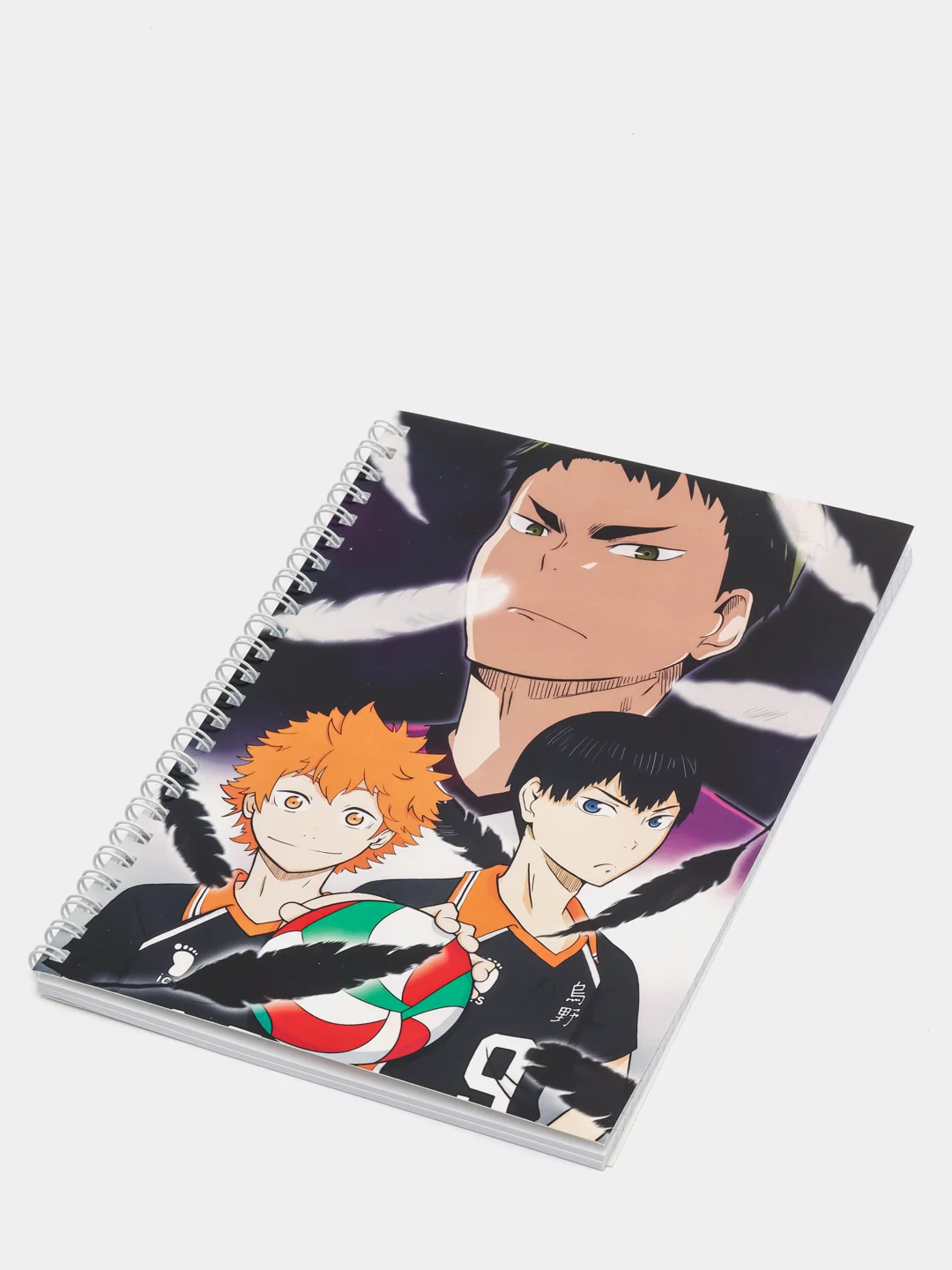 Тетрадь в клетку "HAIKYUU", 48 листов, на кольцах, с принтом