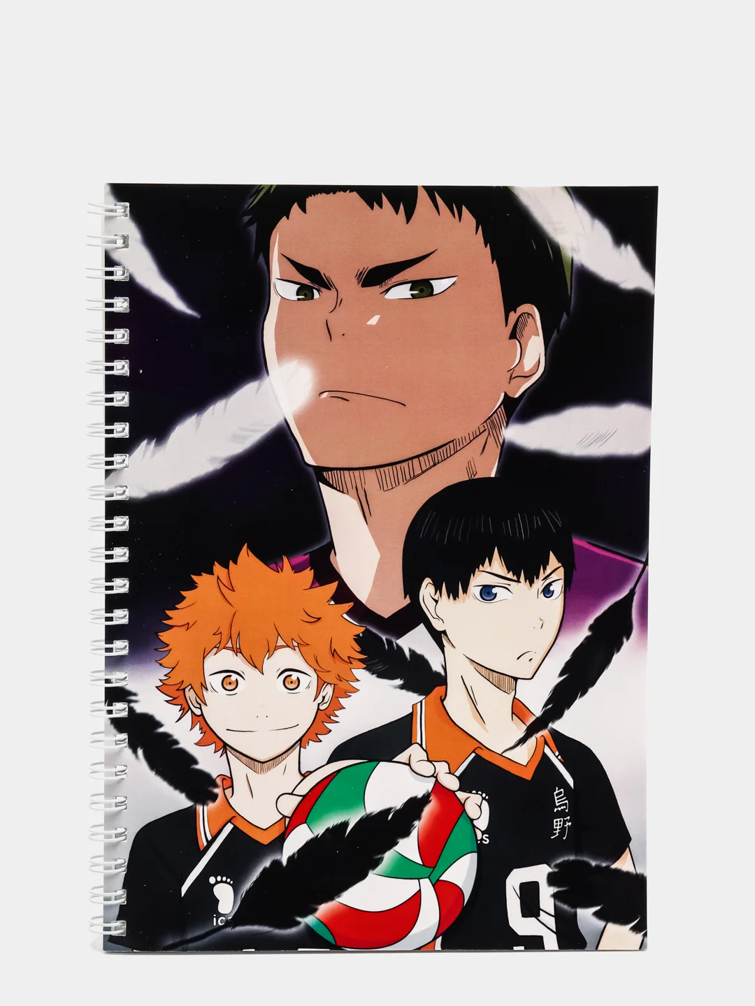 Тетрадь в клетку "HAIKYUU", 48 листов, на кольцах, с принтом