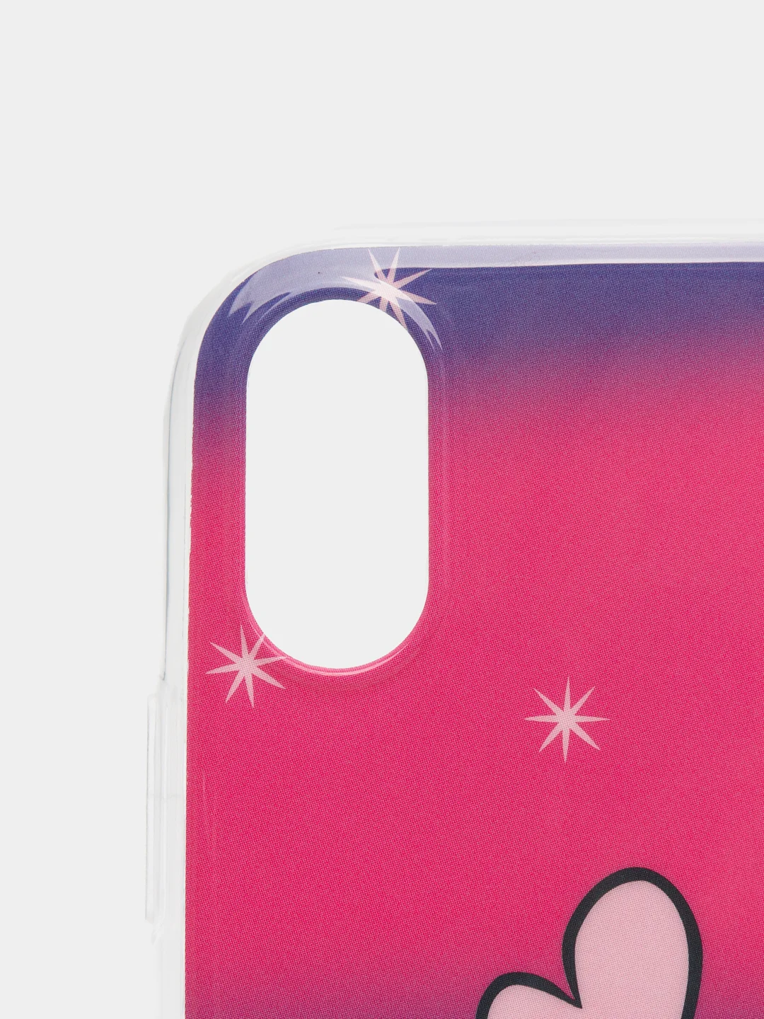 Пурпурный чехол Apple iPhone XR силиконовый с рисунком