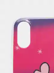 Пурпурный чехол Apple iPhone XR силиконовый с рисунком