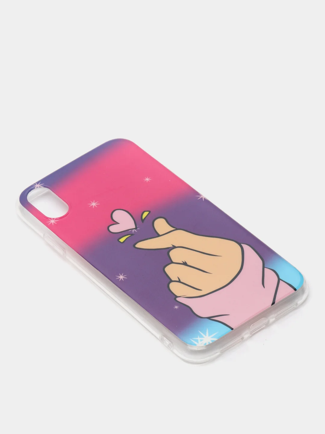 Пурпурный чехол Apple iPhone XR силиконовый с рисунком