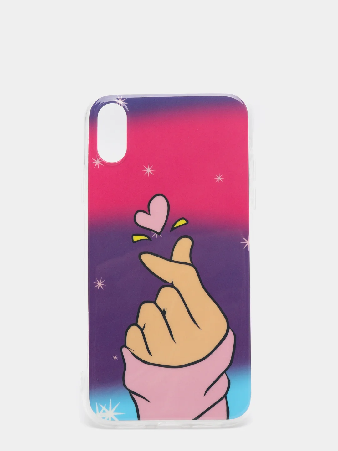 Пурпурный чехол Apple iPhone XR силиконовый с рисунком