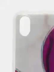 Фиолетовый чехол Xiaomi Redmi 7A, Сяоми Редми 7А силиконовый с мраморным рисунком
