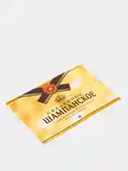 Бежевый меланж наклейка 2 шт на бутылку свадебного шампанского