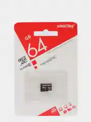 Карта памяти SmartBuy microSD, Class10 64GB, 128GB, флешка для смартфона, телефона