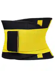 Желтый утягивающий пояс-корсет из неопрена для похудения Hot Shapers Belt Power
