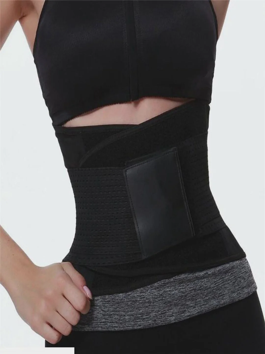 Желтый утягивающий пояс-корсет из неопрена для похудения Hot Shapers Belt Power