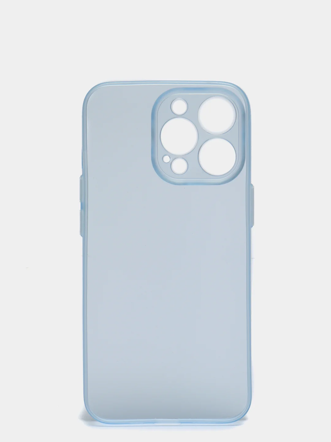 Голубой чехол для iPhone 11, 7, 8, 7+, 8+, XR, 12, 12 Pro, 13, 13 Pro  матовый, мягкий