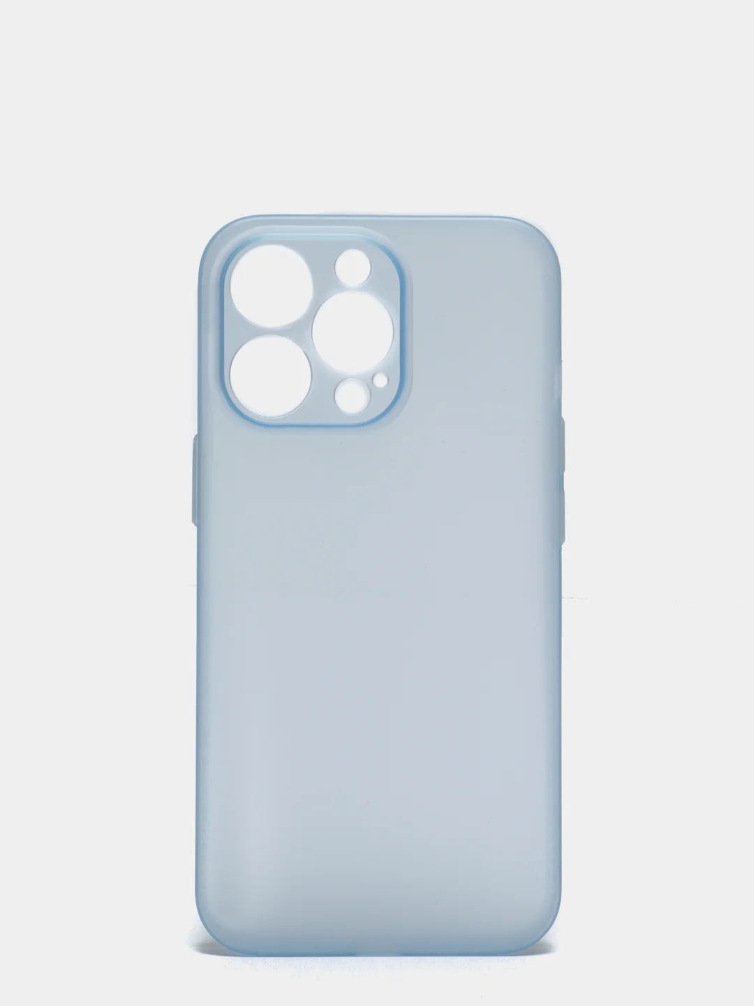 Голубой чехол для iPhone 11, 7, 8, 7+, 8+, XR, 12, 12 Pro, 13, 13 Pro  матовый, мягкий