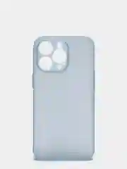 Голубой чехол для iPhone 11, 7, 8, 7+, 8+, XR, 12, 12 Pro, 13, 13 Pro  матовый, мягкий
