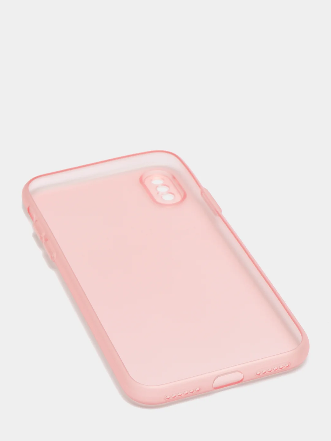 Розовый чехол для iPhone 11, 7, 8, 7+, 8+, XR, 12, 12 Pro, 13, 13 Pro  матовый, мягкий