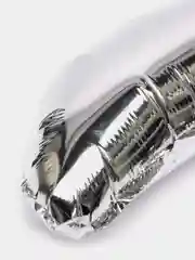 Серебряный воздушный шар "Цифра 6" 40-100 см, фольгированные