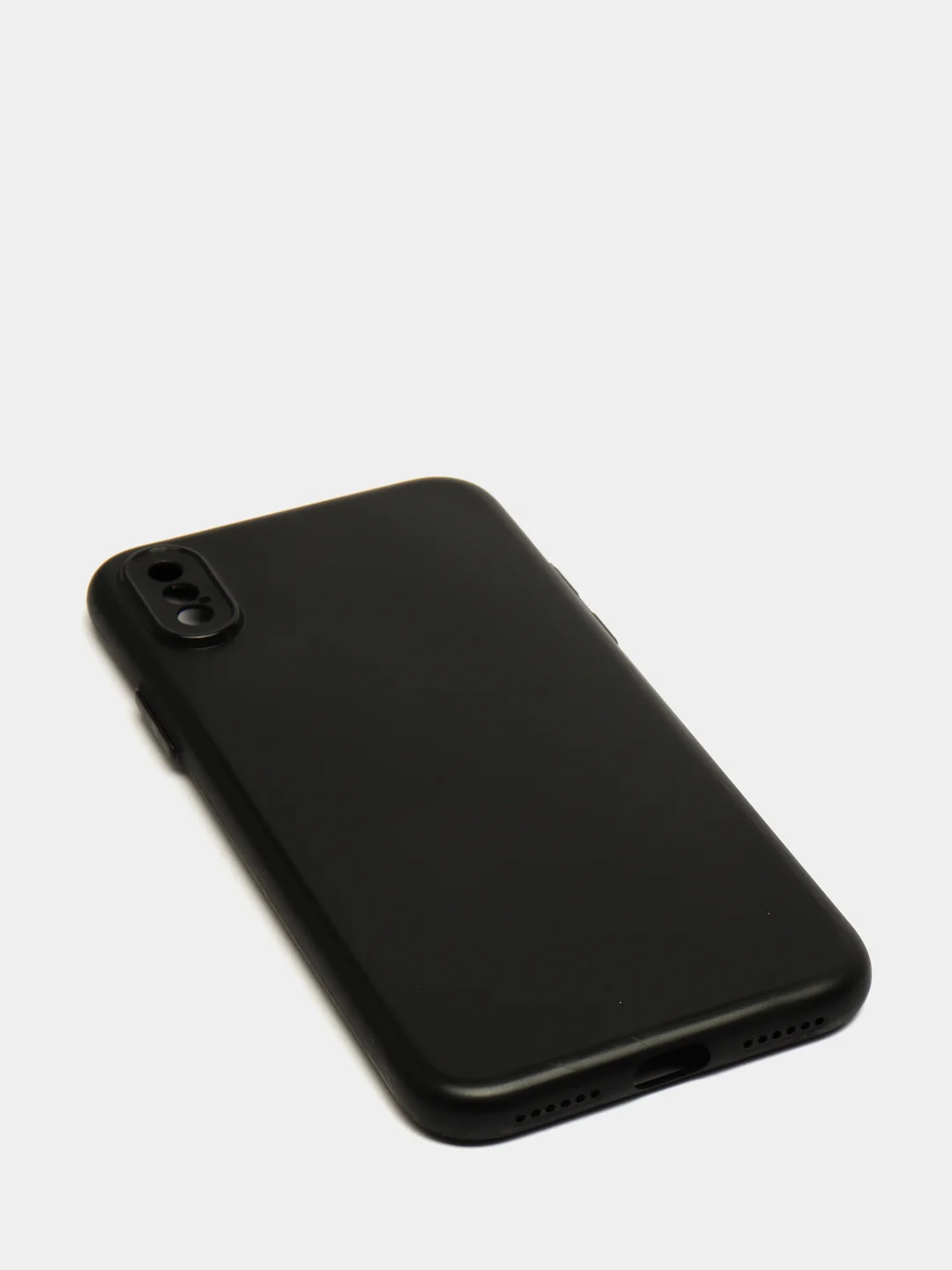 Черный чехол для iPhone 11, 7, 8, 7+, 8+, XR, 12, 12 Pro, 13, 13 Pro  матовый, мягкий