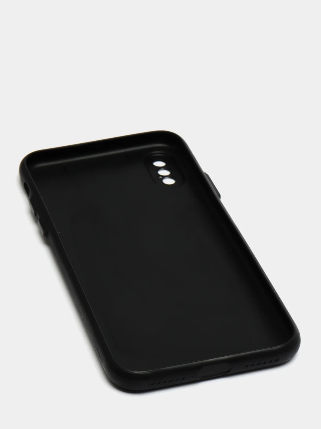 Черный чехол для iPhone 11, 7, 8, 7+, 8+, XR, 12, 12 Pro, 13, 13 Pro  матовый, мягкий