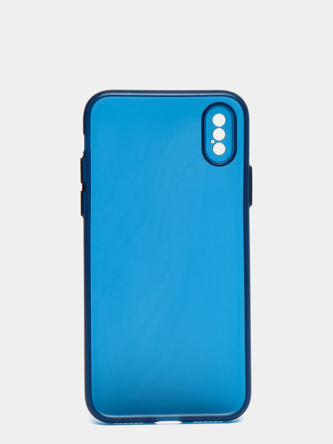 Темно-синий чехол для iPhone 11, 7, 8, 7+, 8+, XR, 12, 12 Pro, 13, 13 Pro  матовый, мягкий