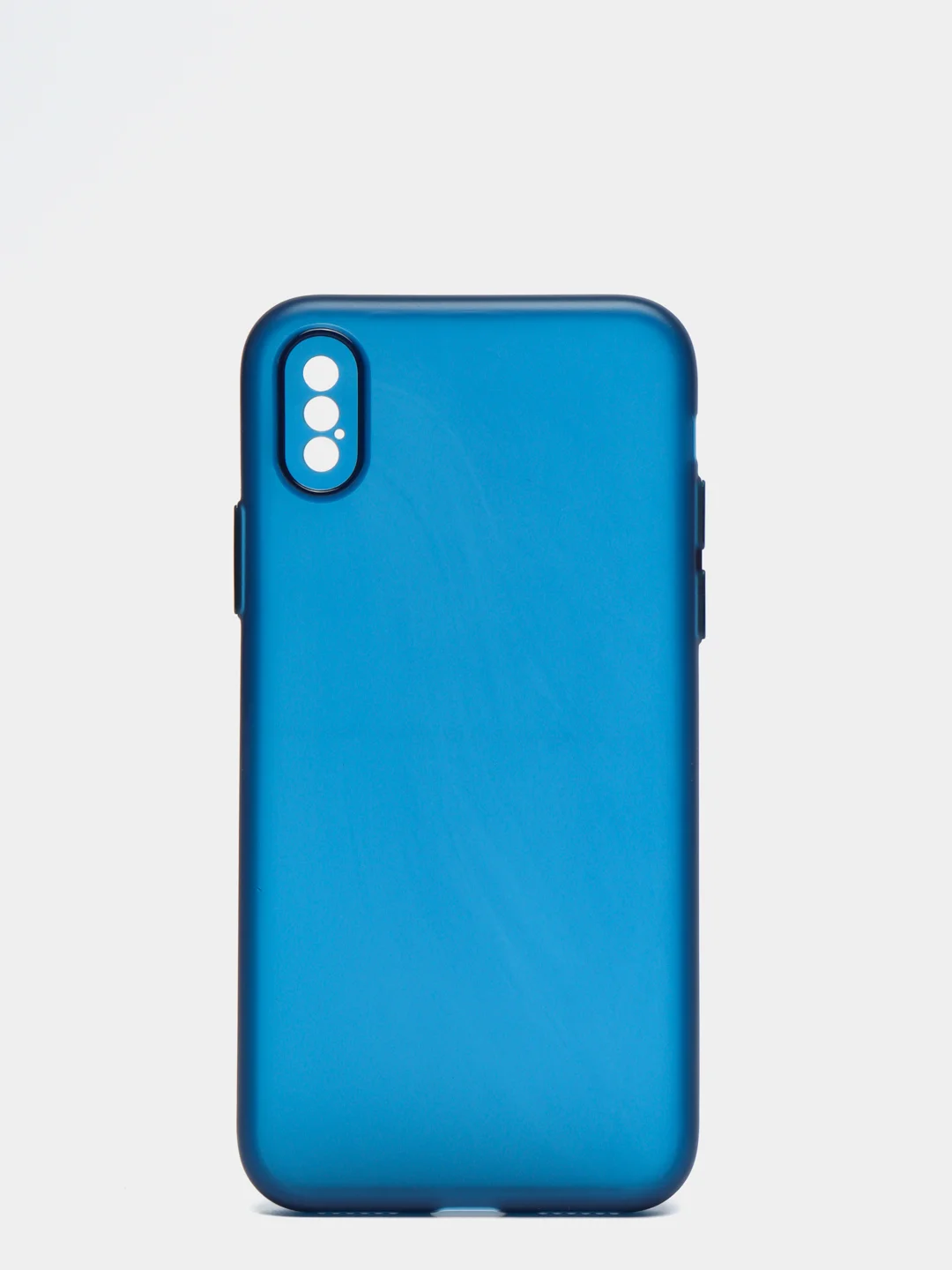Темно-синий чехол для iPhone 11, 7, 8, 7+, 8+, XR, 12, 12 Pro, 13, 13 Pro  матовый, мягкий