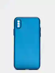 Темно-синий чехол для iPhone 11, 7, 8, 7+, 8+, XR, 12, 12 Pro, 13, 13 Pro  матовый, мягкий