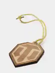Подвеска на зеркало автомобиля из дерева World of tanks