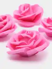 Фуксия цветы из фоамирана "Розы", 4 штуки, диаметр 7 см