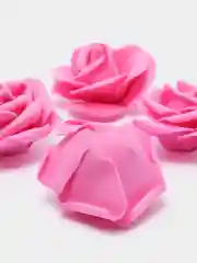 Фуксия цветы из фоамирана "Розы", 4 штуки, диаметр 7 см