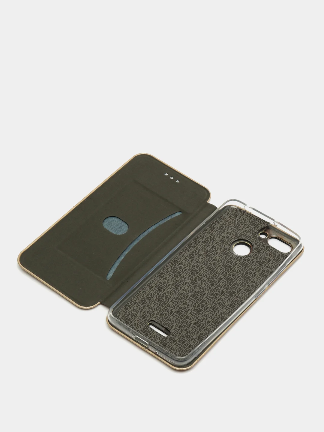 Золотой чехол-книжка на Xiaomi Redmi 6