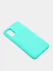 Бирюзовый чехол Samsung Galaxy A02s силиконовый