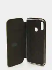 Золотой чехол-книжка на Huawei P20 Lite 2018, Хуавей П20 Лайт 2018
