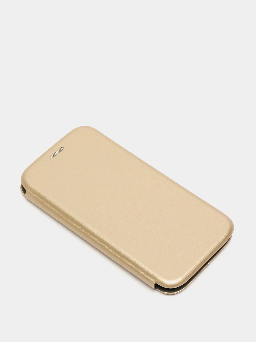 Золотой чехол-книжка на Huawei P20 Lite 2018, Хуавей П20 Лайт 2018