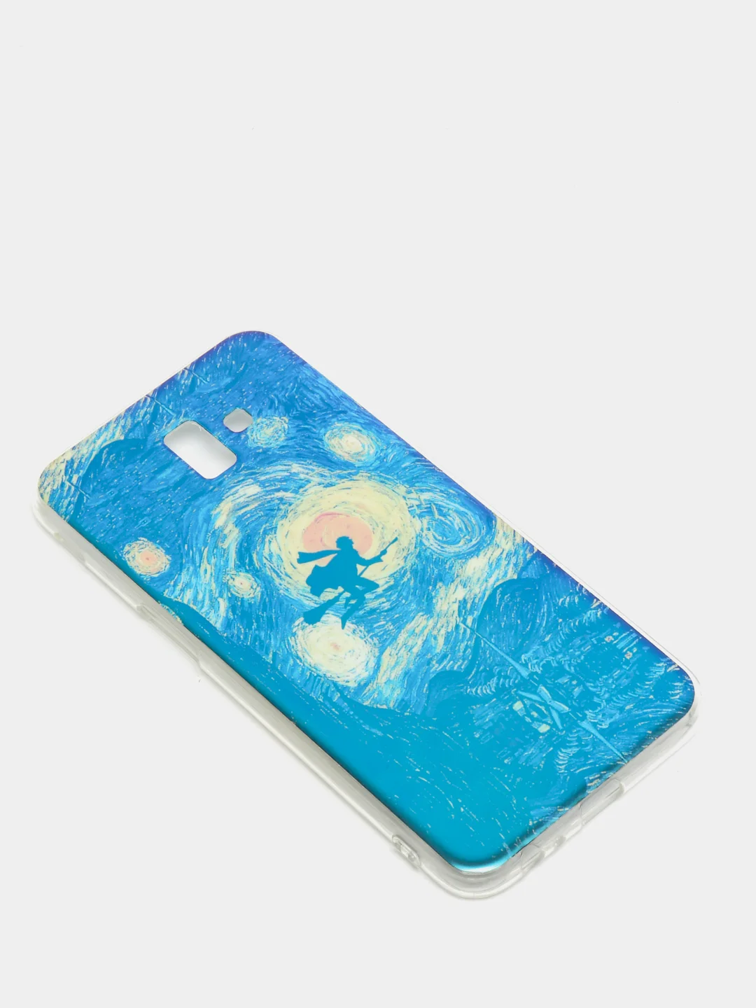 Бирюзовый чехол Samsung Galaxy J6+ / J6 Plus, Галакси Джи6+ / Джи6 Плюс, силиконовый с рисунком