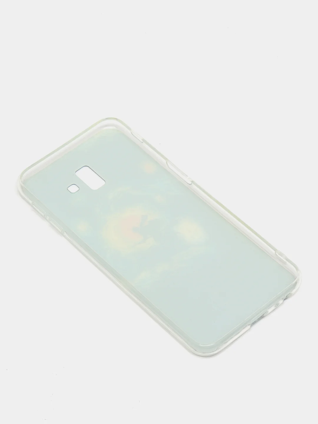 Бирюзовый чехол Samsung Galaxy J6+ / J6 Plus, Галакси Джи6+ / Джи6 Плюс, силиконовый с рисунком