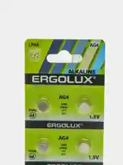 Батарейки Ergolux AG4 (LR626, G4, 377, SR626SW, LR66, SR66) для часов