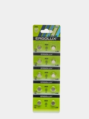 Батарейки Ergolux AG4 (LR626, G4, 377, SR626SW, LR66, SR66) для часов