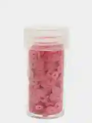Розовый пайетки круглые, матовые и глянцевые, 4 мм