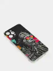 Угольный чехол iPhone 12 / 12 Pro, 12 Pro Max, 12 Mini чехол силиконовый с рисунком