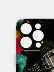 Угольный чехол iPhone 12 / 12 Pro, 12 Pro Max, 12 Mini чехол силиконовый с рисунком