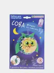 Набор для творчества. Изготовление фигурки из помпона Сова. kлеvер