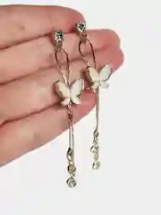 Серьги длинные Бабочки