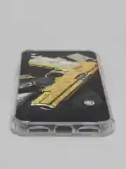 Золотой чехол Apple iPhone X / Xs чехол силиконовый с рисунком