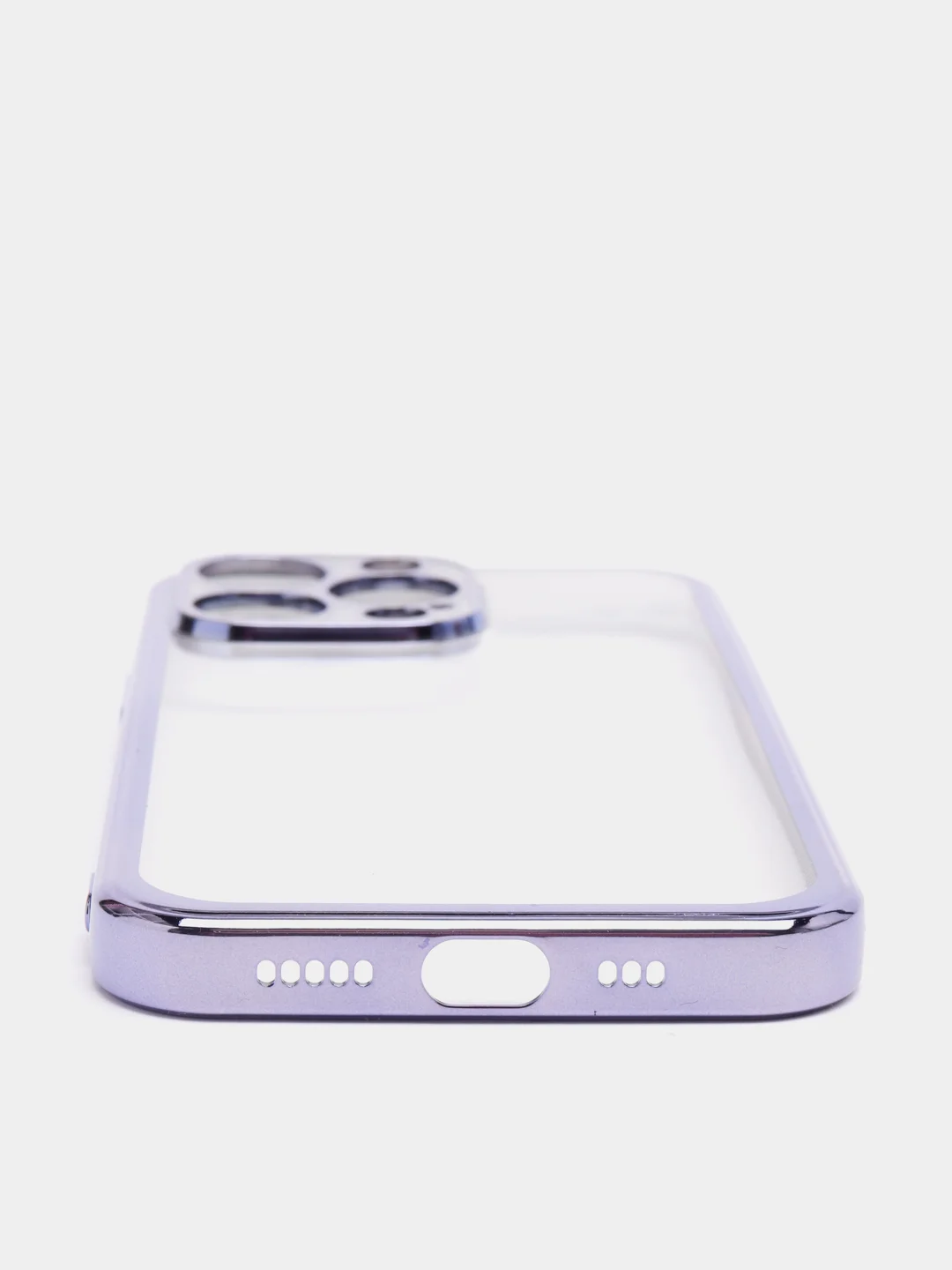 Фиолетовый чехол для iPhone 13 Pro Max mini силиконовый прозрачный айфон про макс мини