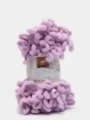 Сиреневый пряжа Alize Puffy, петельки большие, микрополиэстер, 100 г, 9 м