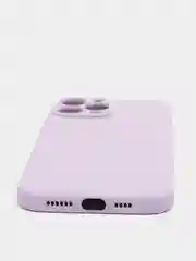 Лавандовый чехол iPhone 13 Pro Max, силиконовый на айфон про макс