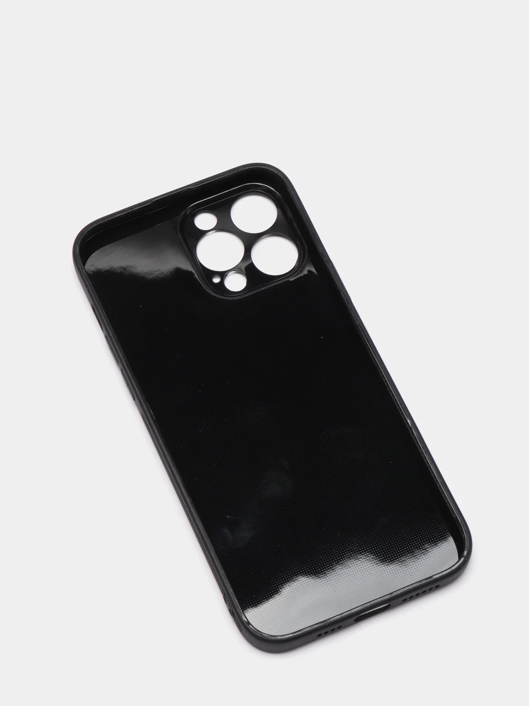 Чехол для iPhone 13 / 13PRO / 13PROMAX с защитой камеры, карбон , черный