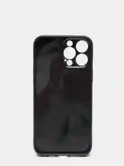Чехол для iPhone 13 / 13PRO / 13PROMAX с защитой камеры, карбон , черный
