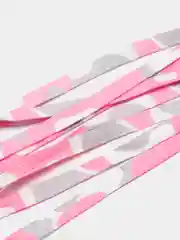 Лавандовый шнурки радужные