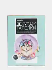 Набор для для творчества в технике декупажа. Декупаж тарелки Весеннее настроение. Josephin