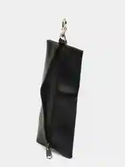 Черный ключница из экокожи длинная