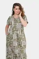 Платье женское из хлопка, большие размеры